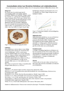 Folkhälsoinformation om nötter